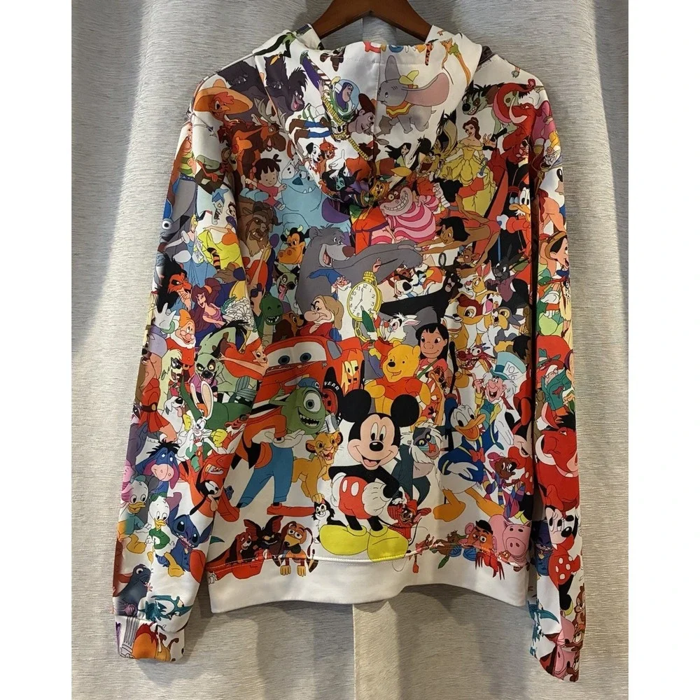 Zootop Bear Disney Characters All Over Print Hoodie‎ Size XXL
